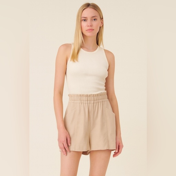 Elizabeth and James Pants - Elizabeth and James Easy Shorts High Waist Tan sz XS